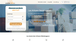 Desktop Screenshot of lesartisansdemenageurs.fr